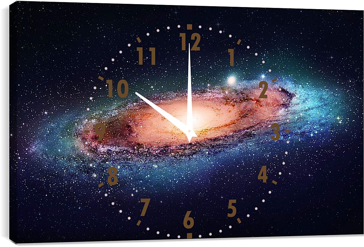 Часы картина - Галактика