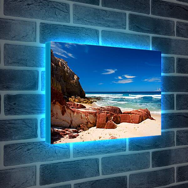 Лайтбокс световая панель - Пляж море небо
