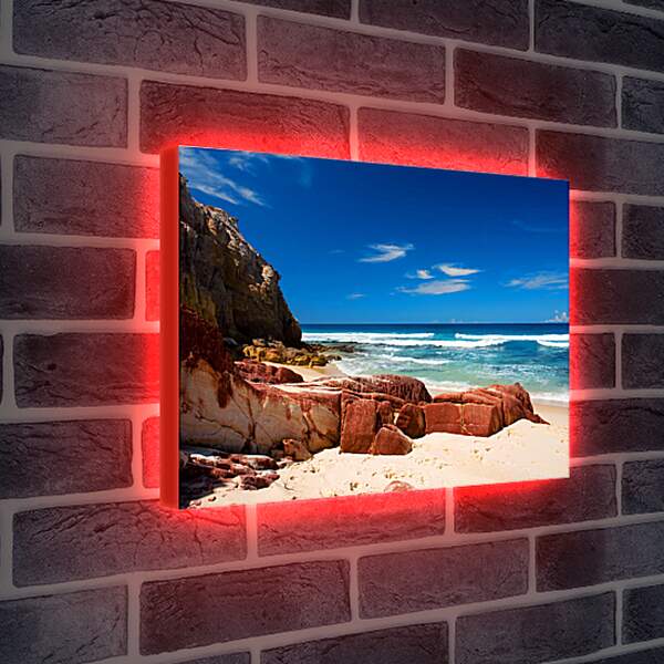 Лайтбокс световая панель - Пляж море небо
