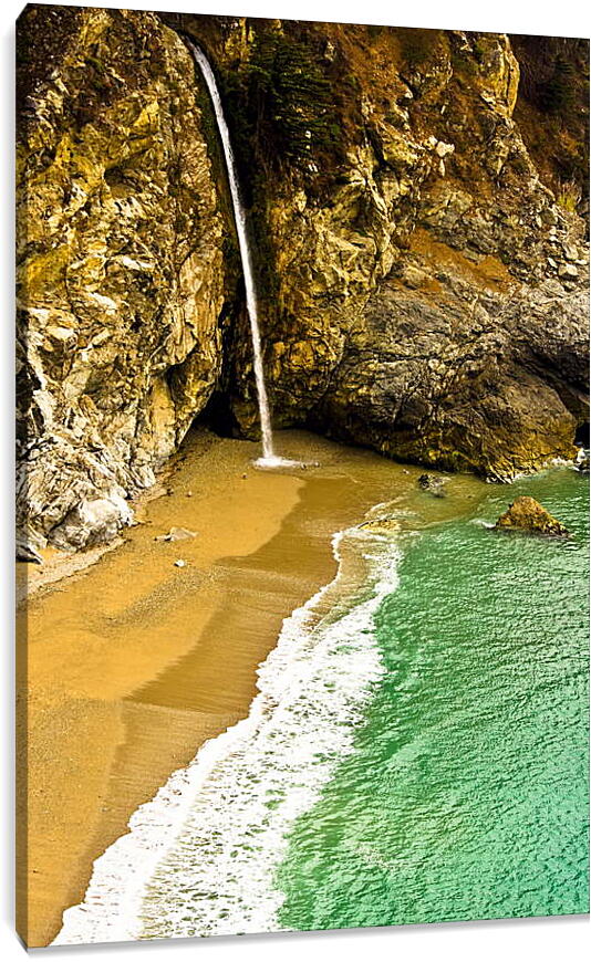 Постер и плакат - Водопад из скалы
