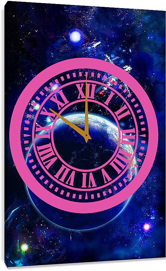Часы картина - Космос
