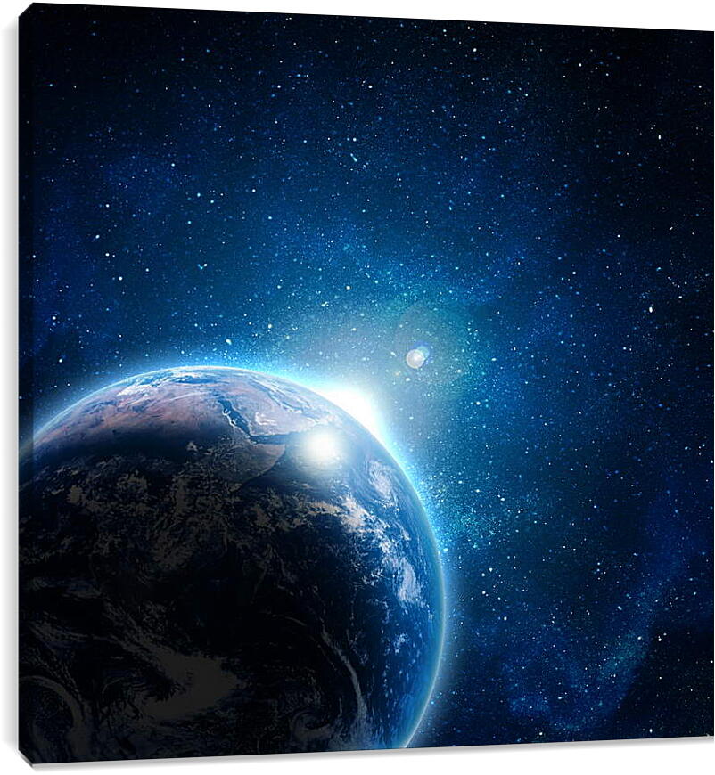 Постер и плакат - Планета и звезды
