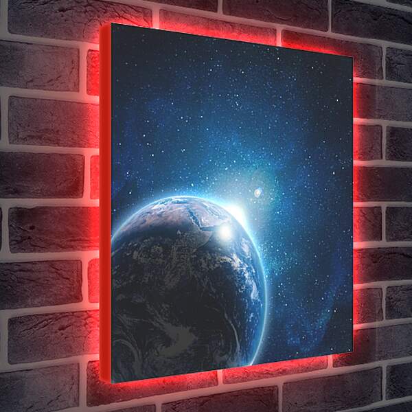 Лайтбокс световая панель - Планета и звезды
