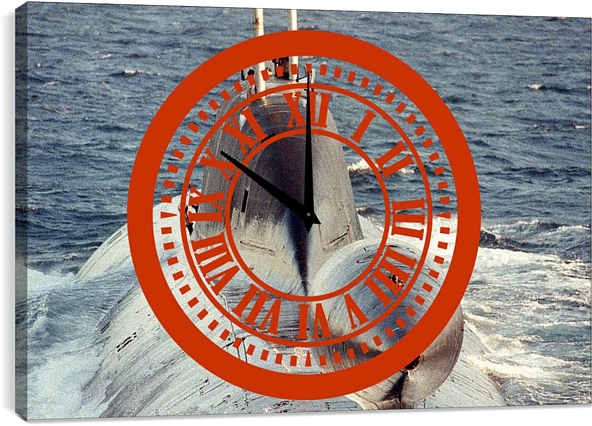 Часы картина - Подводная лодка