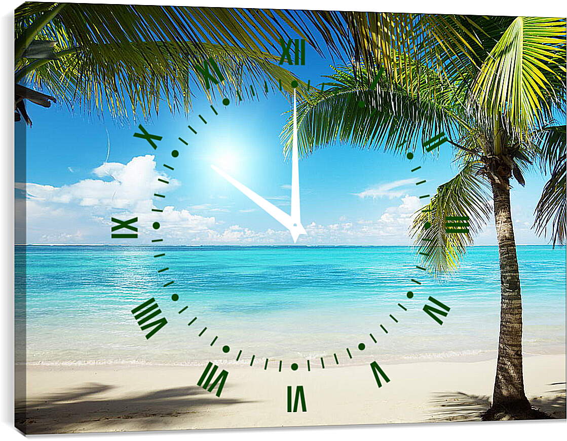 Часы картина - Мальдивы
