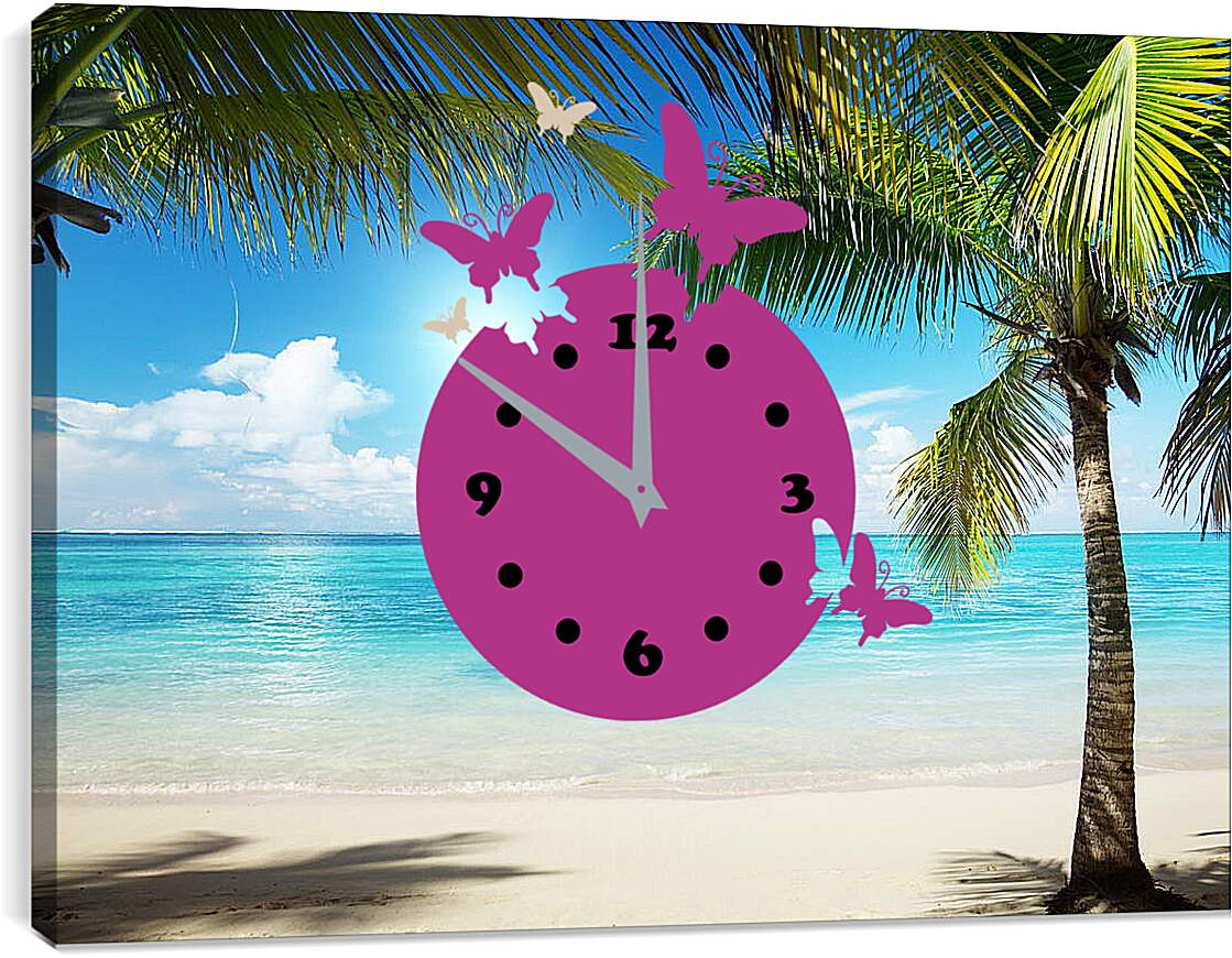 Часы картина - Мальдивы
