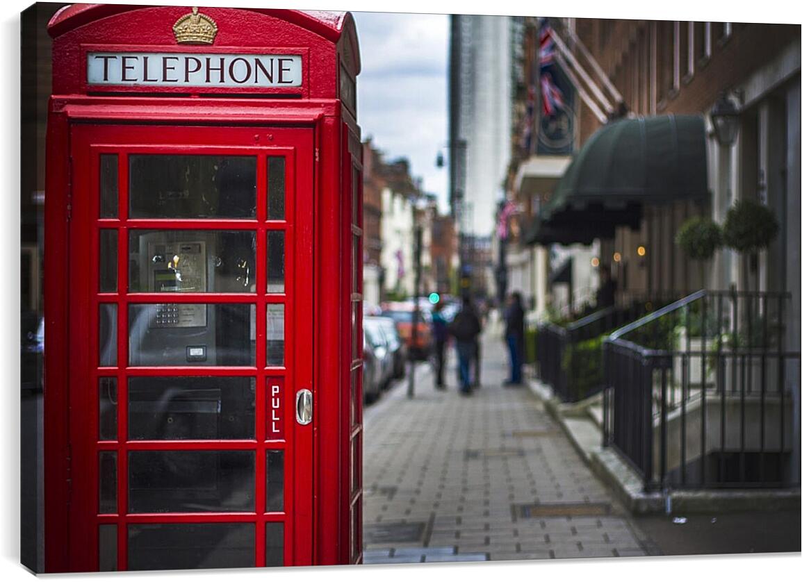Постер и плакат - Красная телефонная будка. Лондон
