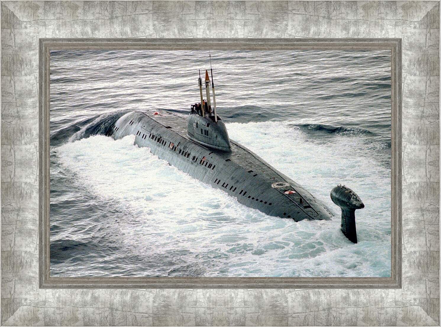Картина в раме - Подводная лодка