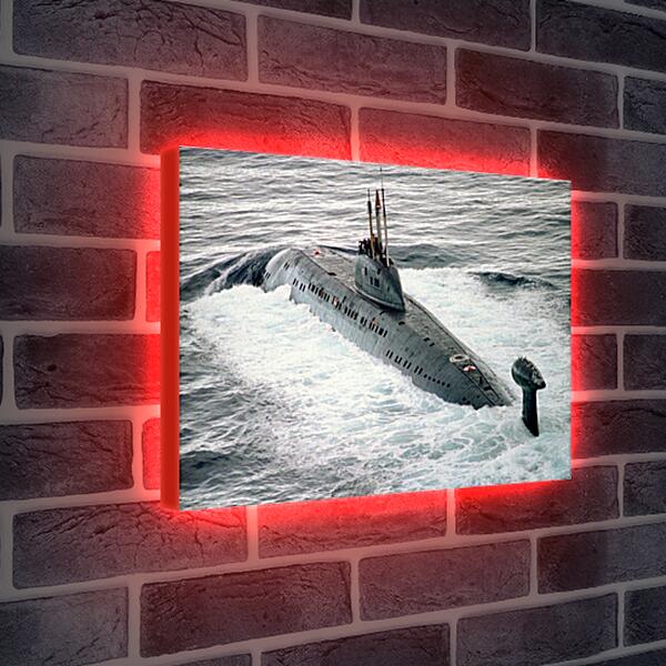 Лайтбокс световая панель - Подводная лодка