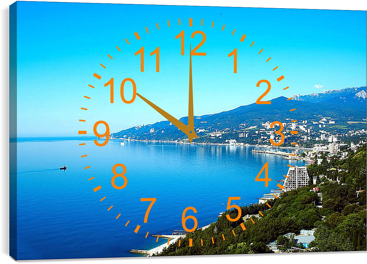 Часы картина - Море в Крыму
