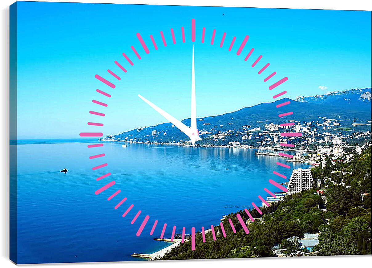 Часы картина - Море в Крыму
