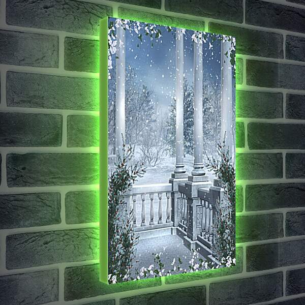 Лайтбокс световая панель - Волшебная зима
