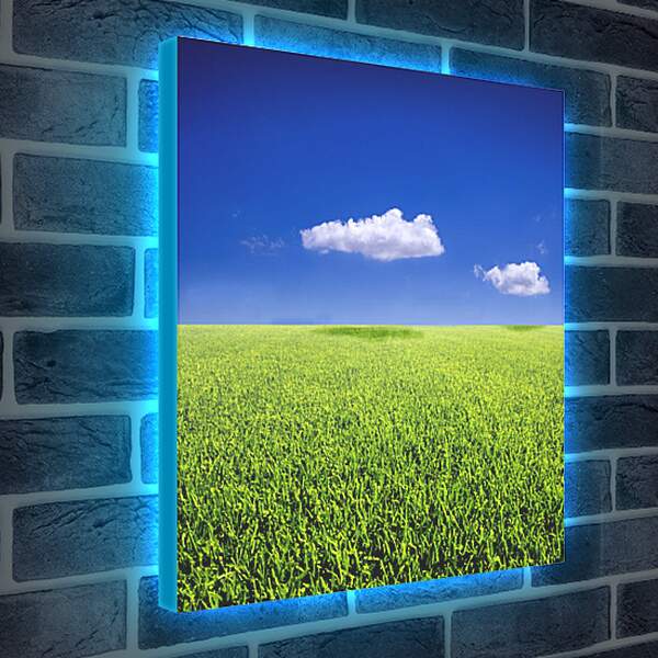 Лайтбокс световая панель - Облака над полем
