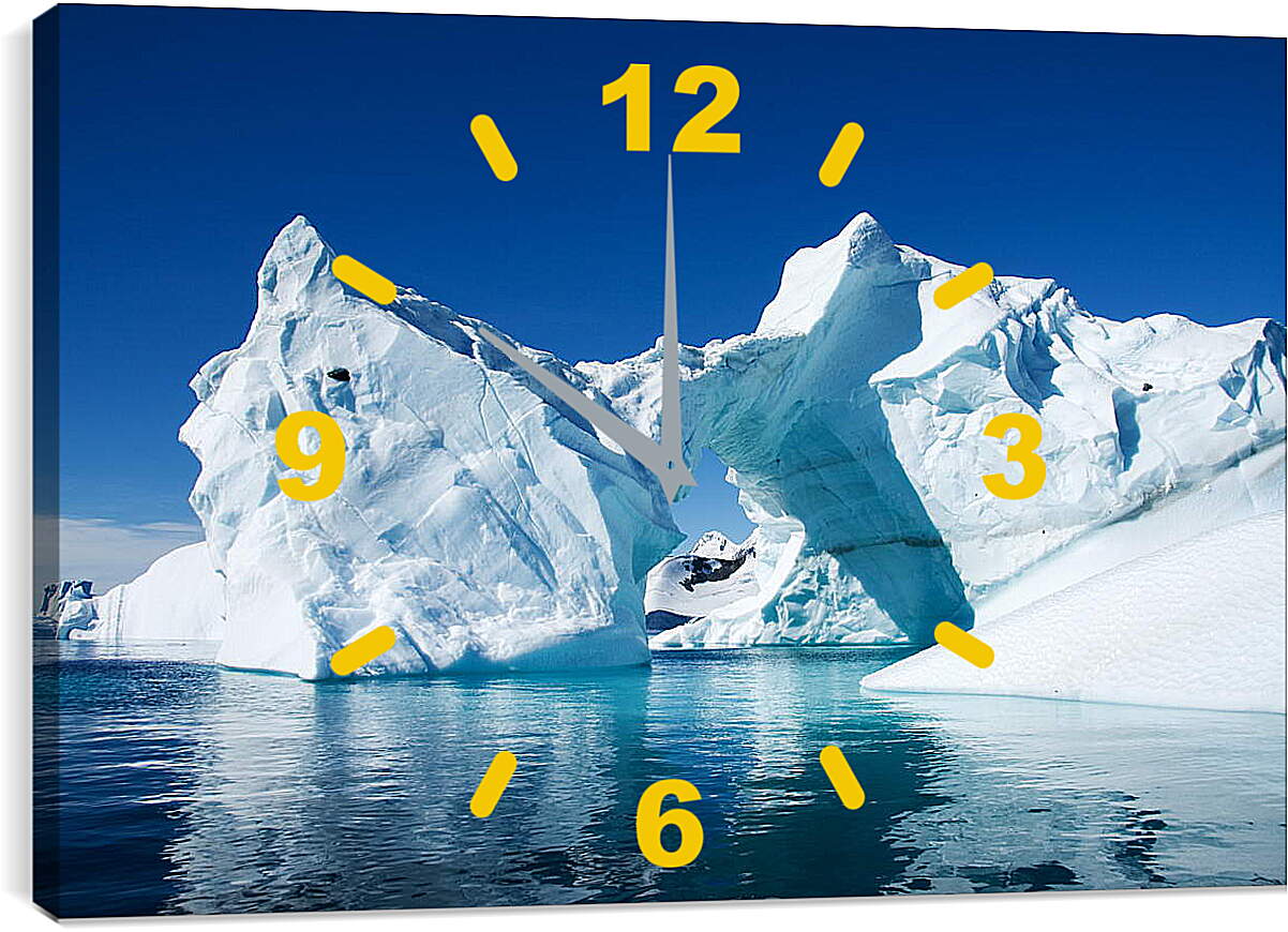 Часы картина - Арка из айсбергов

