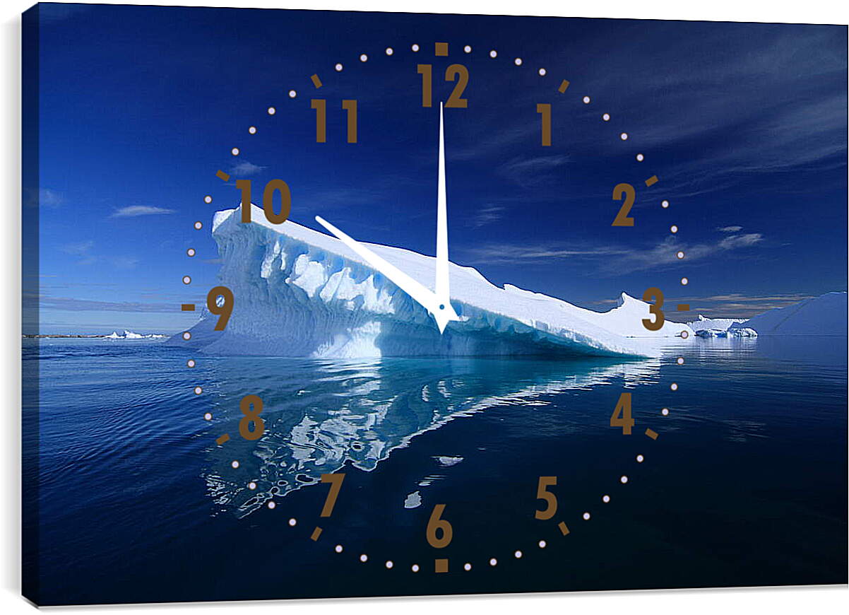 Часы картина - Белый айсберг
