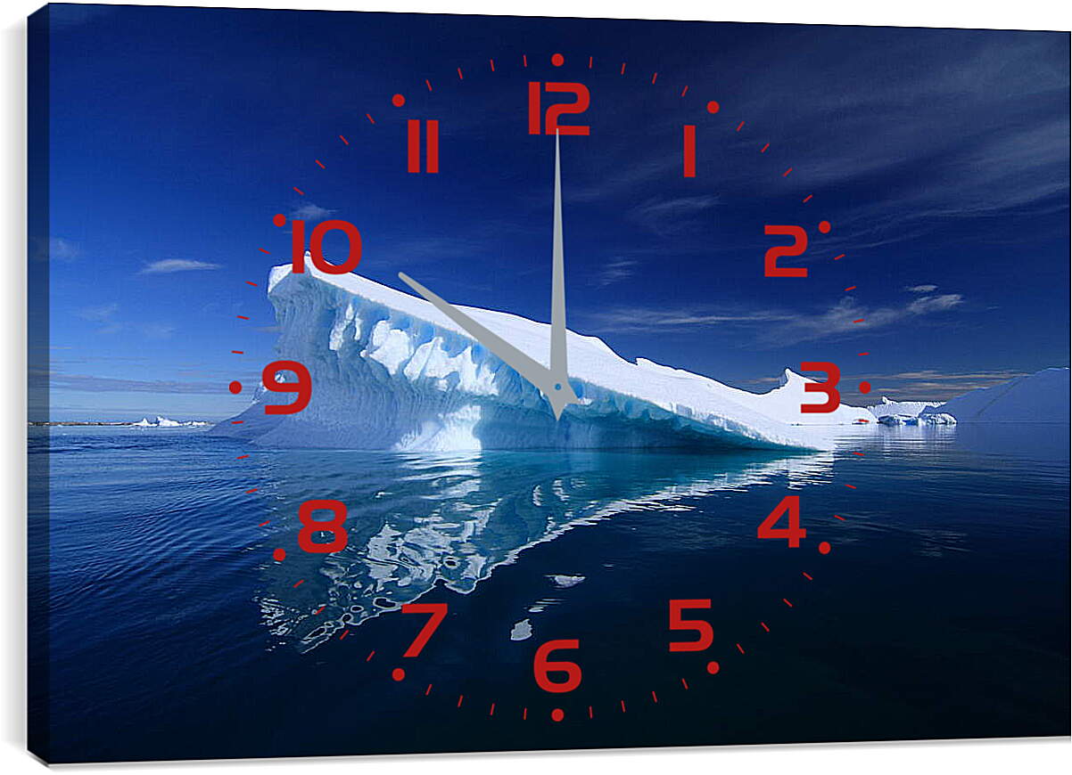 Часы картина - Белый айсберг

