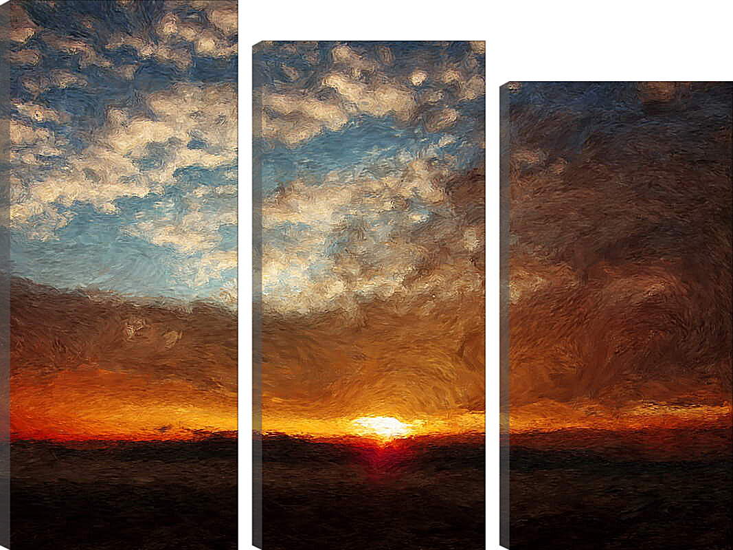 Модульная картина - Картина закат
