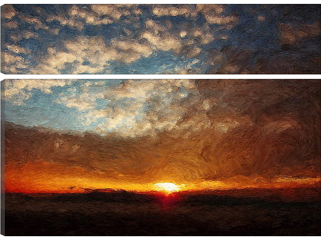 Модульная картина - Картина закат
