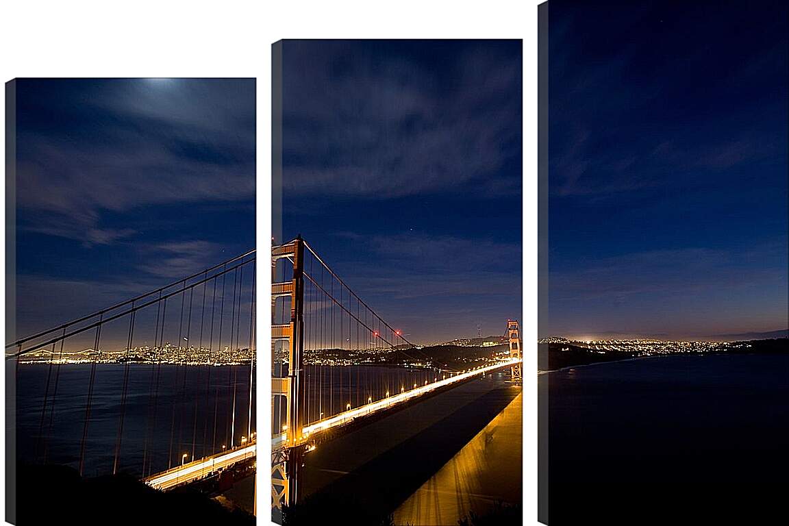 Модульная картина - Мост "Золотые ворота" Сан-Франциско. США