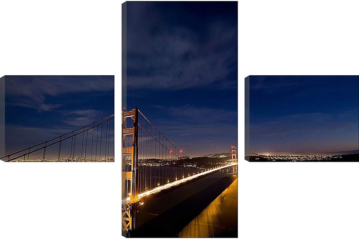 Модульная картина - Мост "Золотые ворота" Сан-Франциско. США