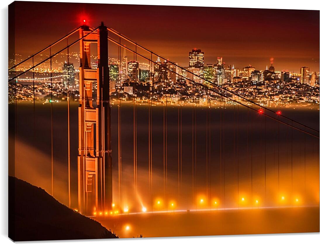 Постер и плакат - Мост Золотые Ворота. Сан Франциско