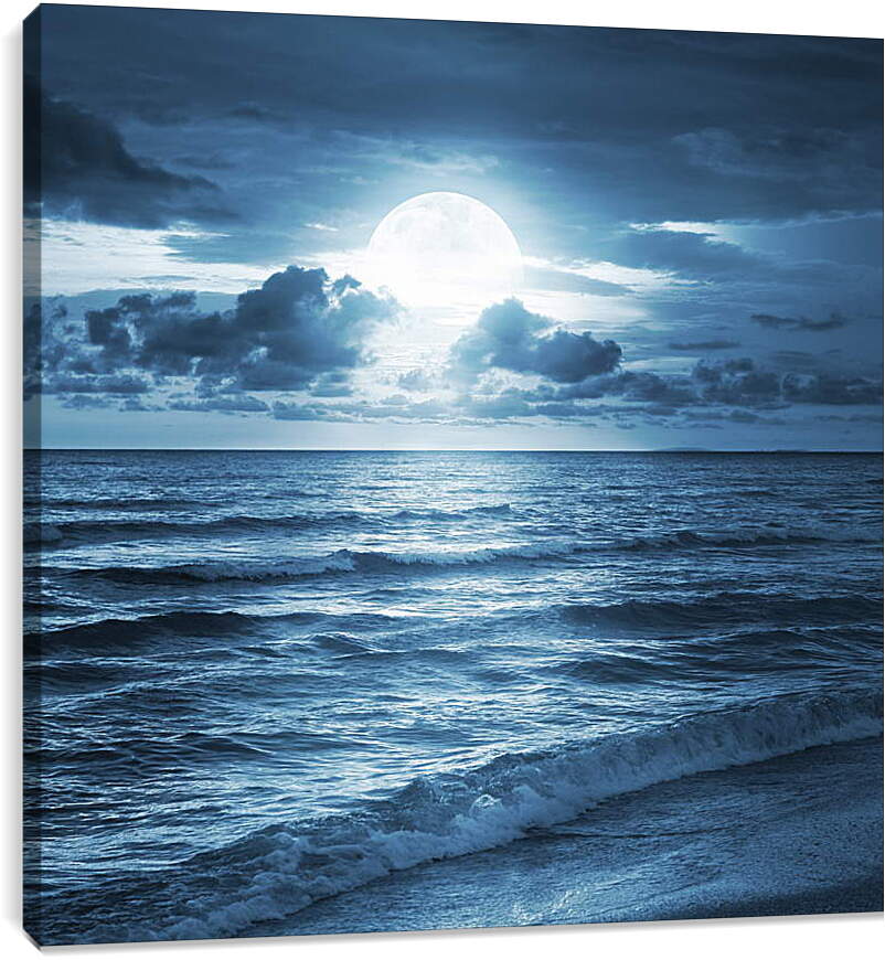 Постер и плакат - Луна над морем
