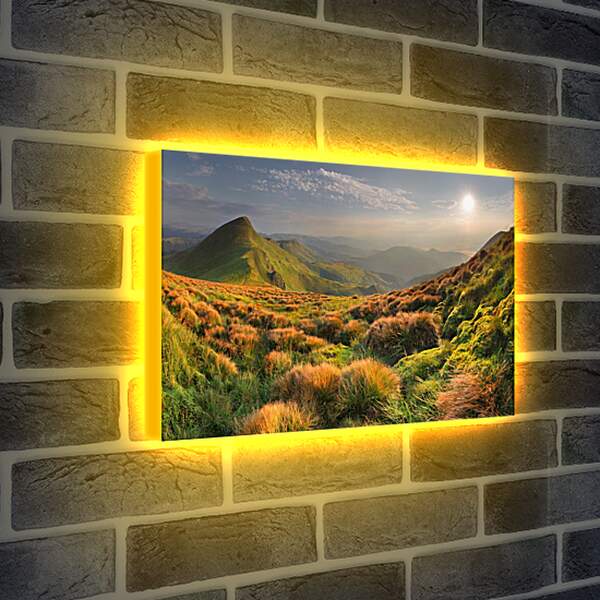 Лайтбокс световая панель - Осень в горах