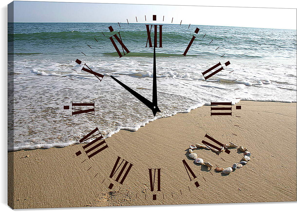 Часы картина - Морская любовь
