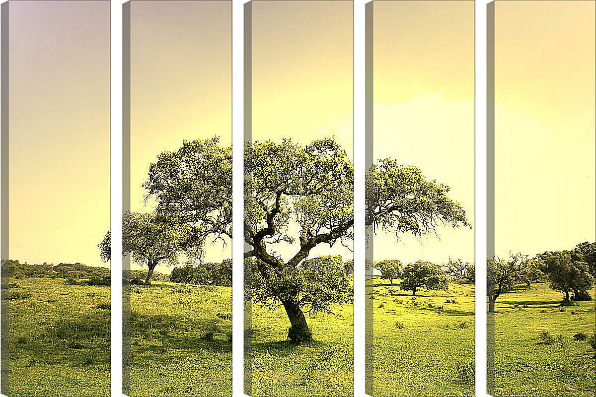 Модульная картина - Жизнь деревьев
