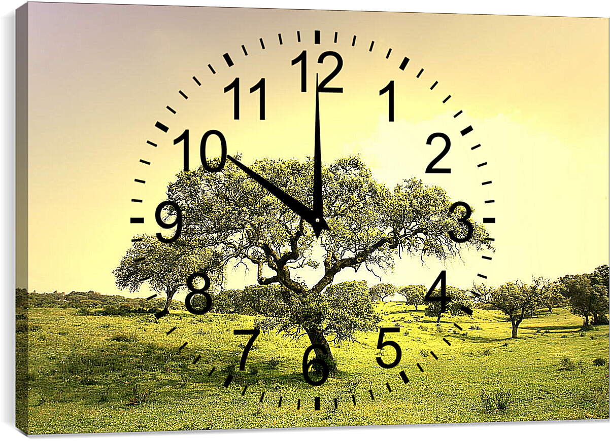 Часы картина - Жизнь деревьев
