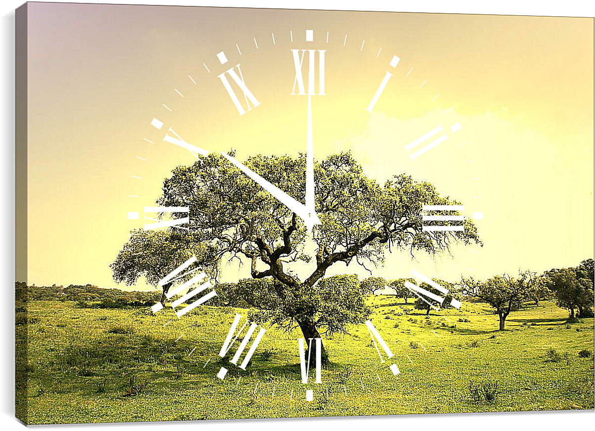 Часы картина - Жизнь деревьев
