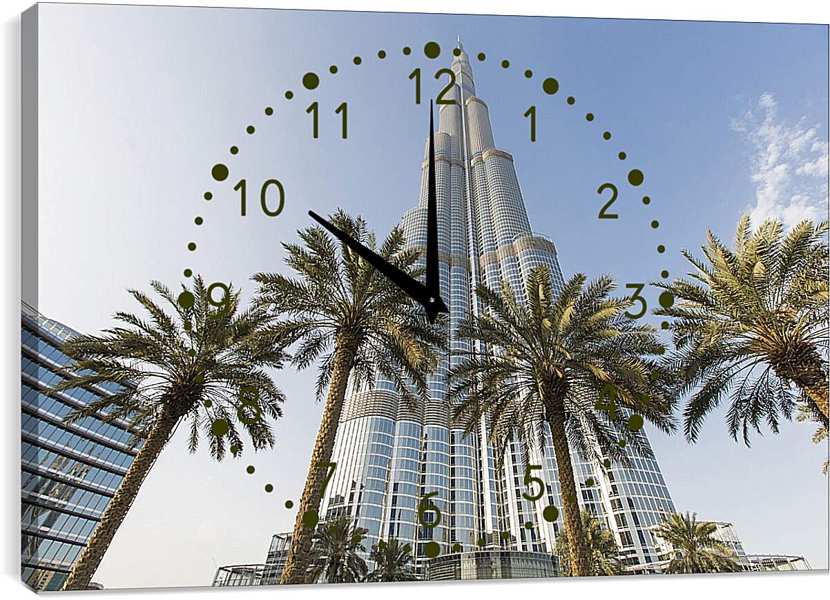 Часы картина - Бурдж-Халифа. Дубай