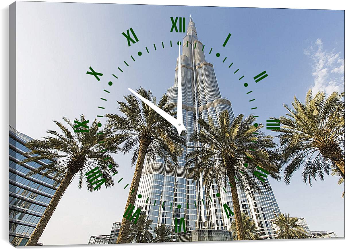 Часы картина - Бурдж-Халифа. Дубай