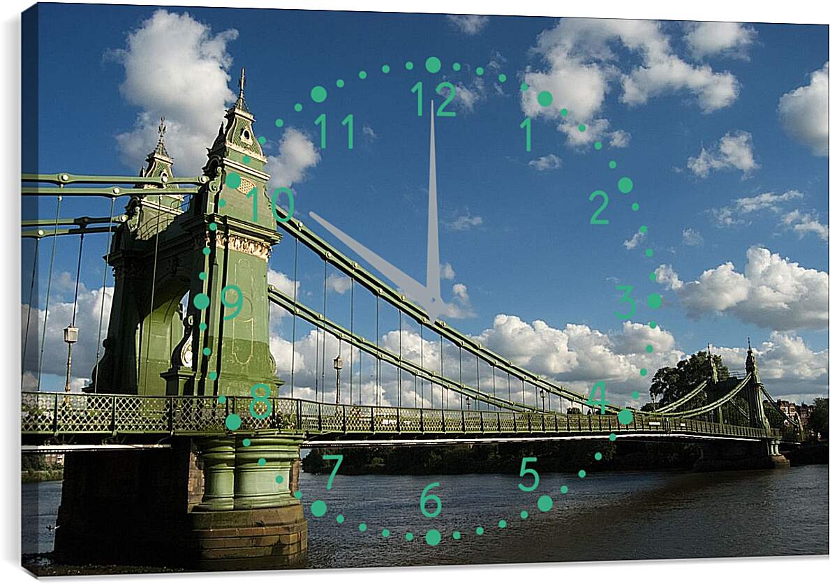 Часы картина - Хаммерсмитский мост. Лондон