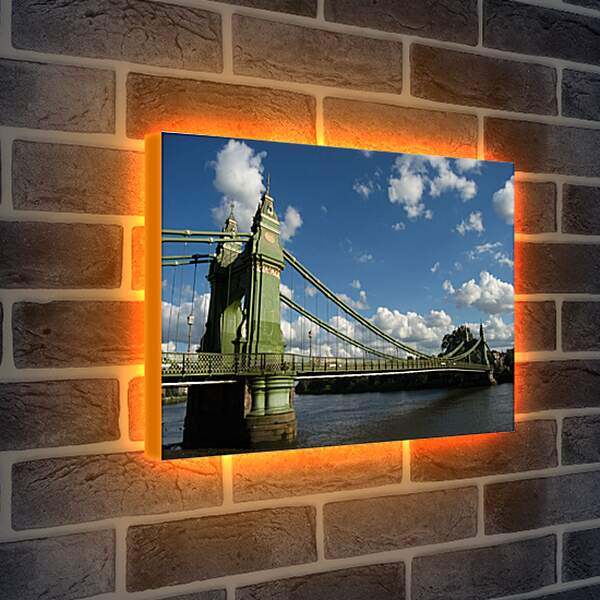 Лайтбокс световая панель - Хаммерсмитский мост. Лондон