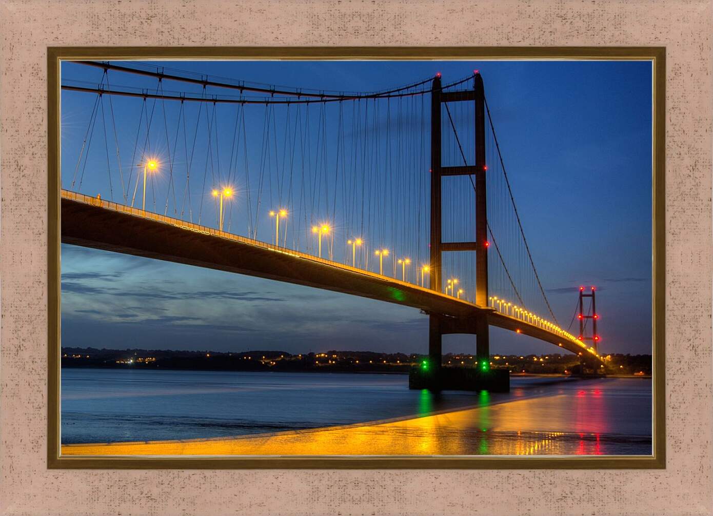 Картина в раме - Мост Хамбер. Англия