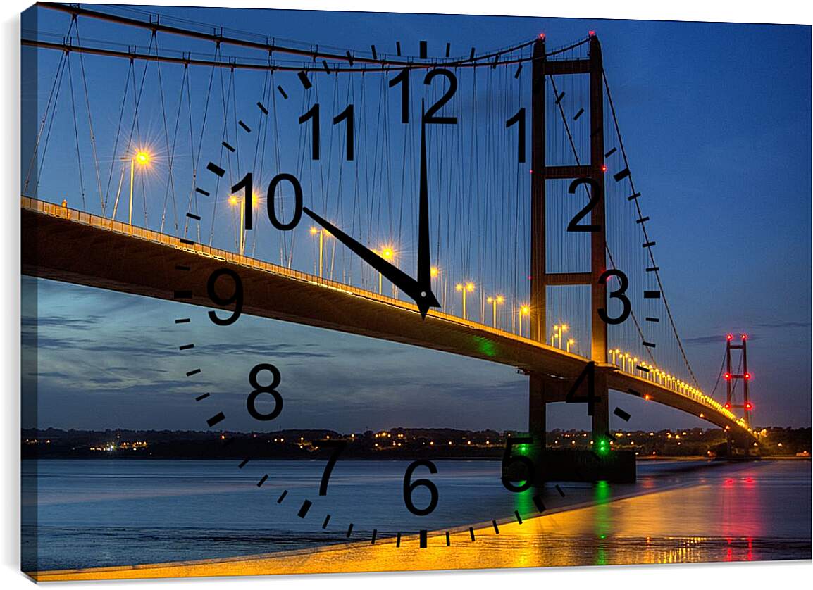 Часы картина - Мост Хамбер. Англия