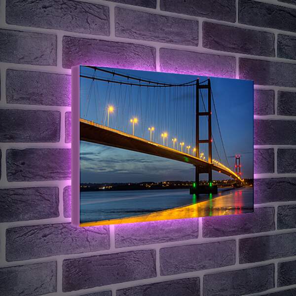 Лайтбокс световая панель - Мост Хамбер. Англия