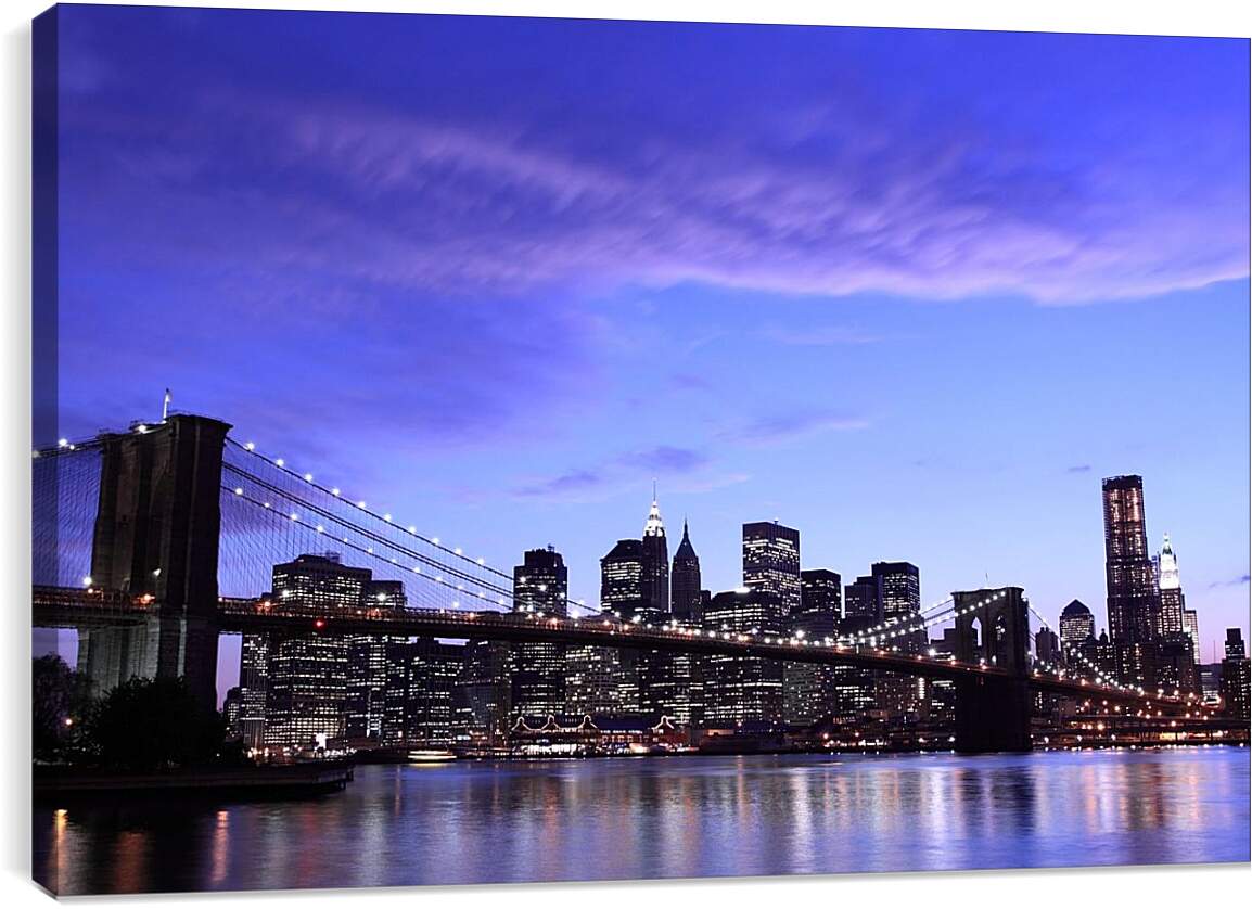 Постер и плакат - Бруклинский мост. Нью-Йорк. Америка.