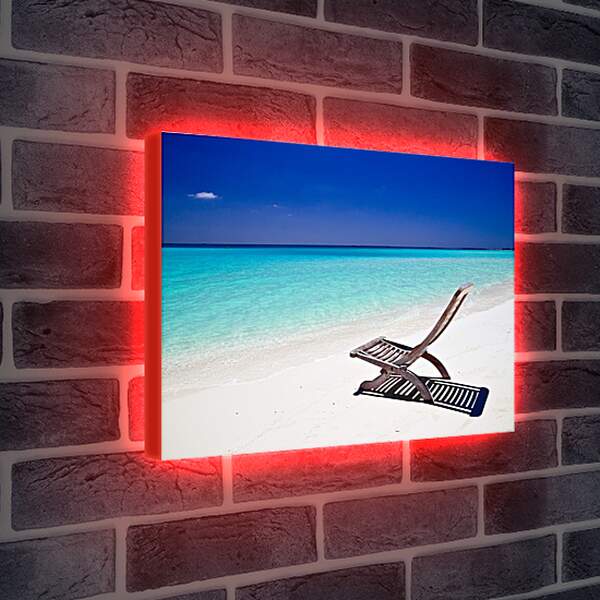 Лайтбокс световая панель - Кресло на пляже
