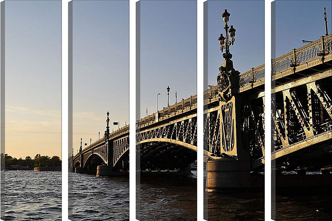 Модульная картина - Мост в Санкт-Петербурге