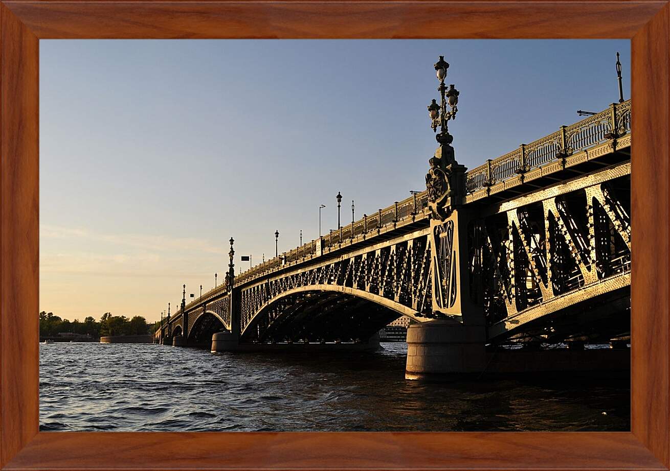 Картина в раме - Мост в Санкт-Петербурге