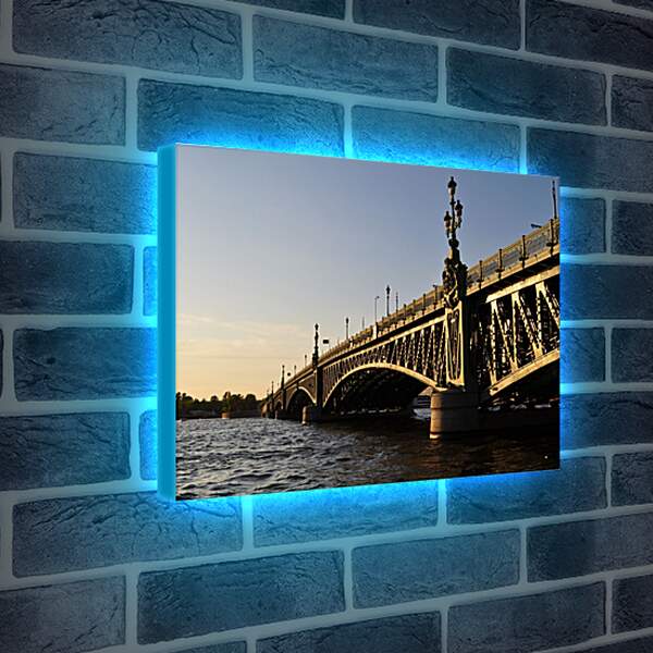 Лайтбокс световая панель - Мост в Санкт-Петербурге