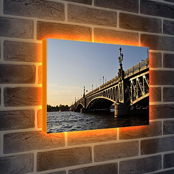 Лайтбокс световая панель - Мост в Санкт-Петербурге