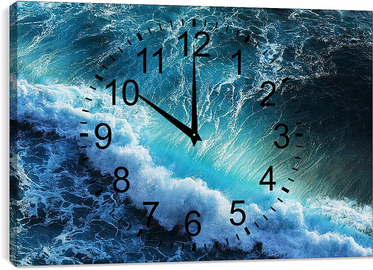 Часы картина - Длинная волна
