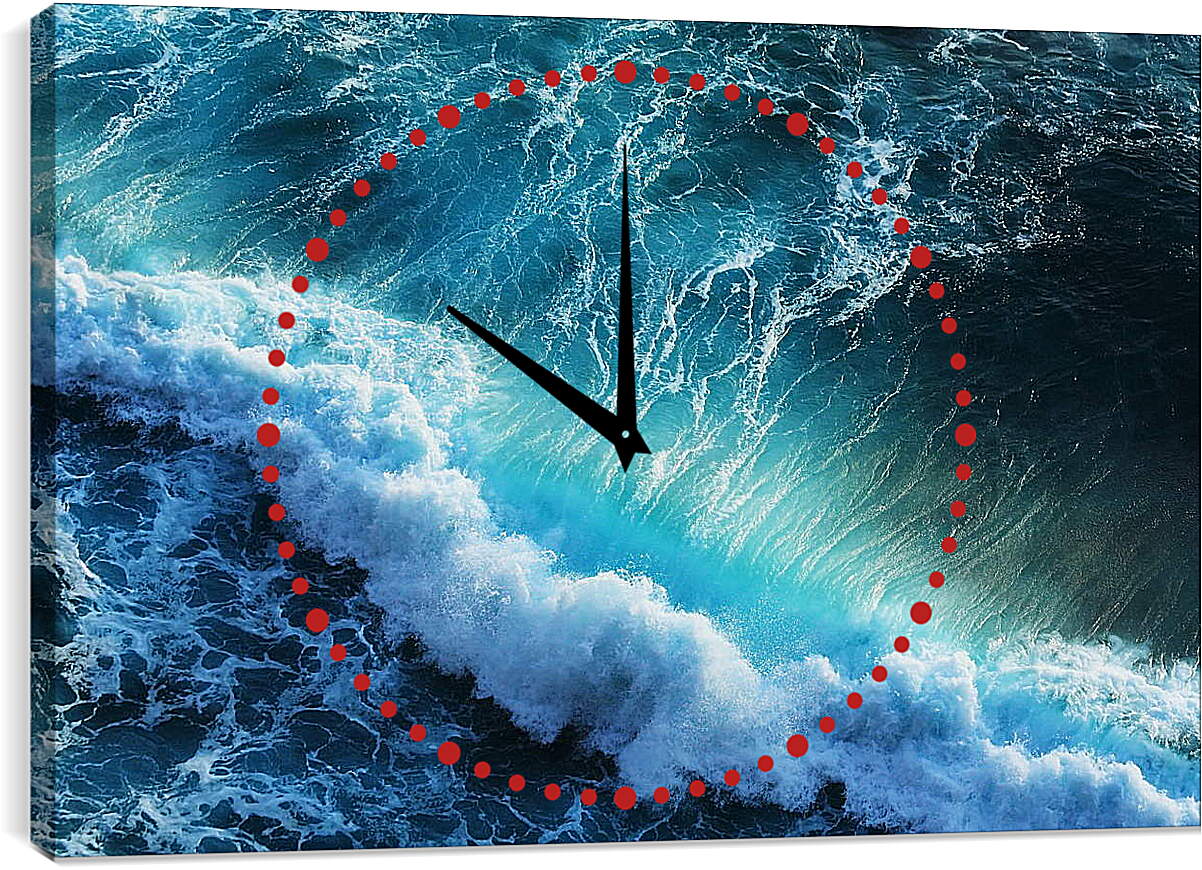 Часы картина - Длинная волна
