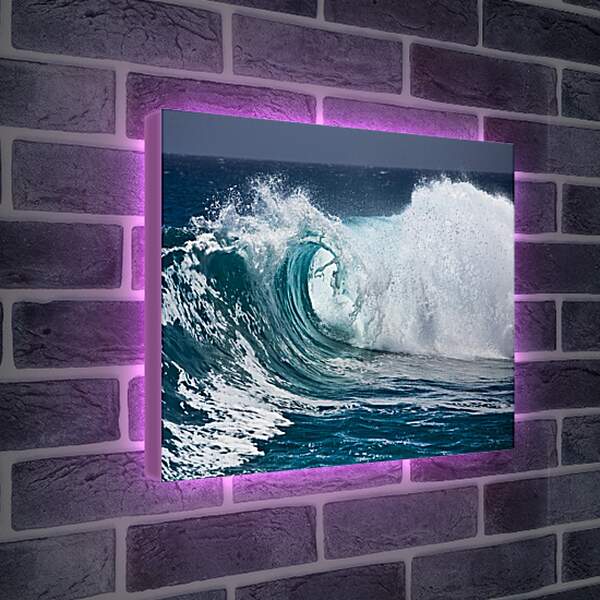 Лайтбокс световая панель - Сильная волна
