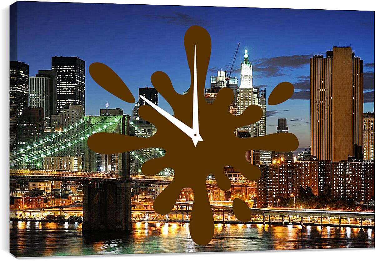 Часы картина - Нью-Йорк (NEW YORK CITY)
