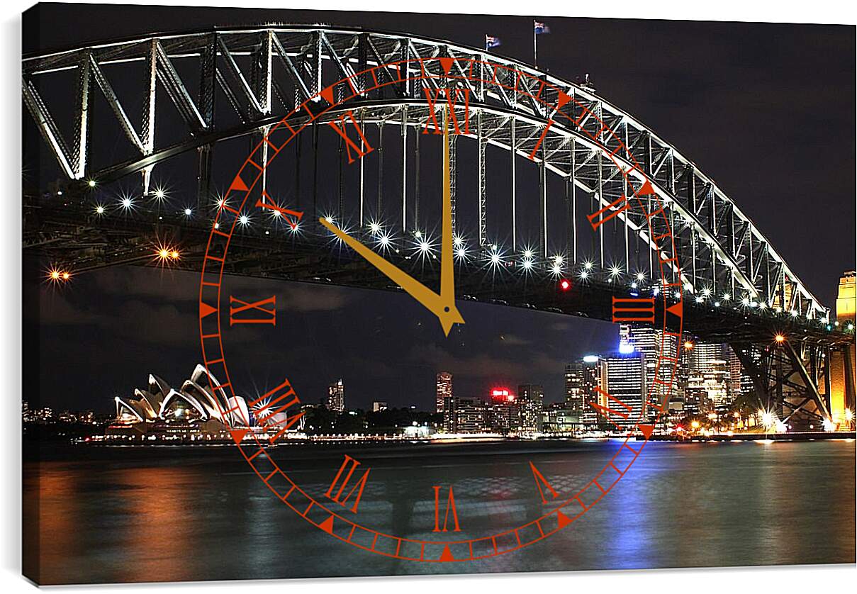 Часы картина - Мост в Австралии