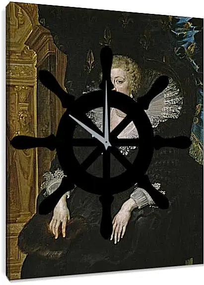 Часы картина - Ana de Austria, reina de Francia. Питер Пауль Рубенс